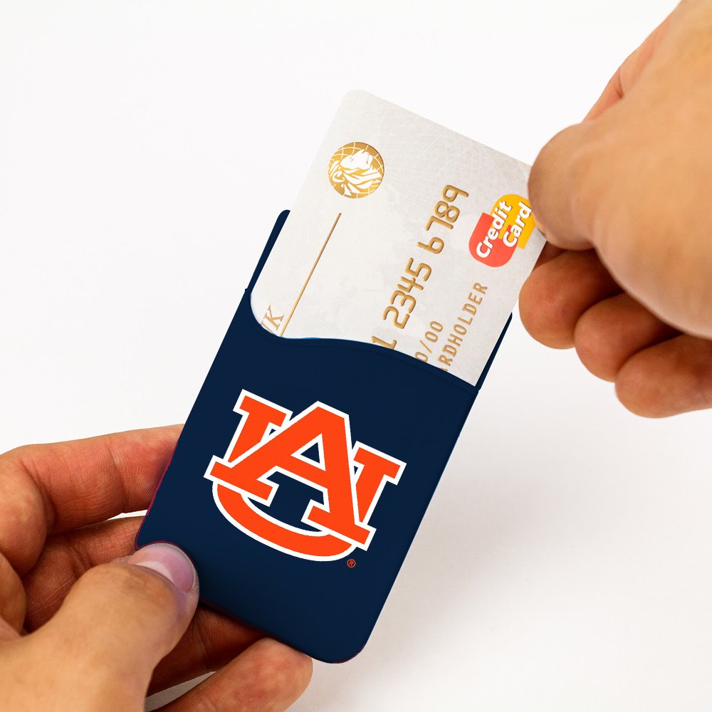 Guard Dog Silicone Credit Card Holder/Phone Wallet - Auburn Tigers