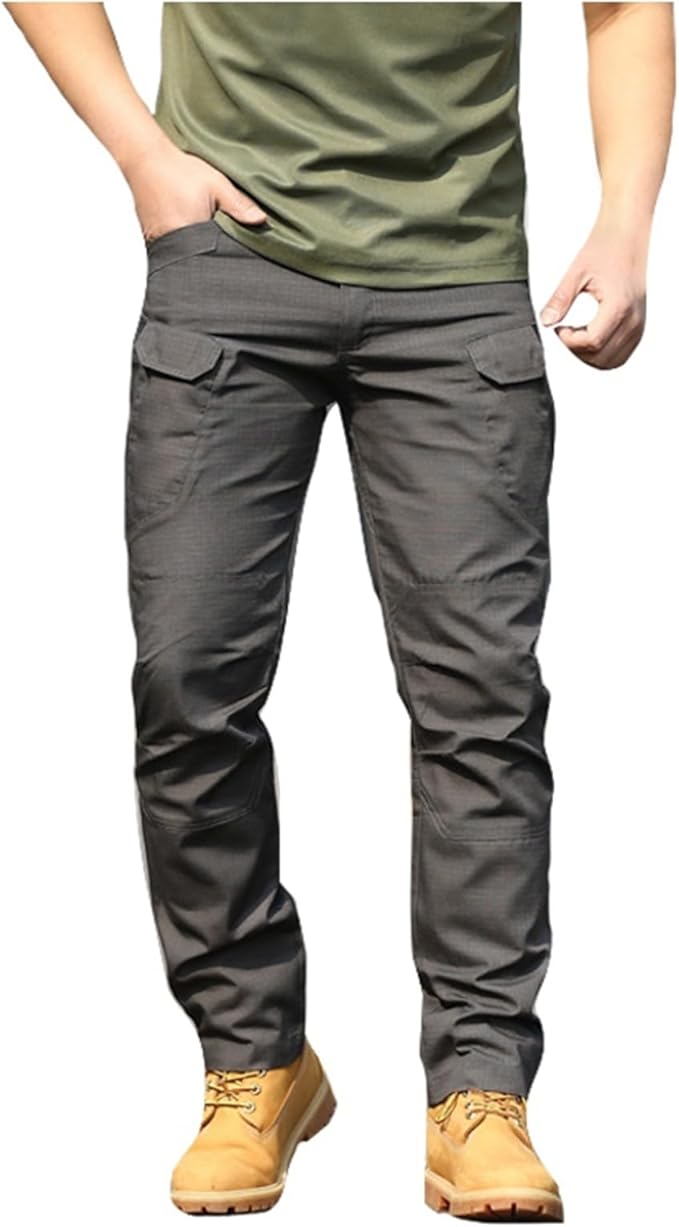 Tactical Cargo Pants for Men Hiking Casual Water Resistant Work Trousers Quick Drying Stretch Outdoor Lightweight Sweatpants