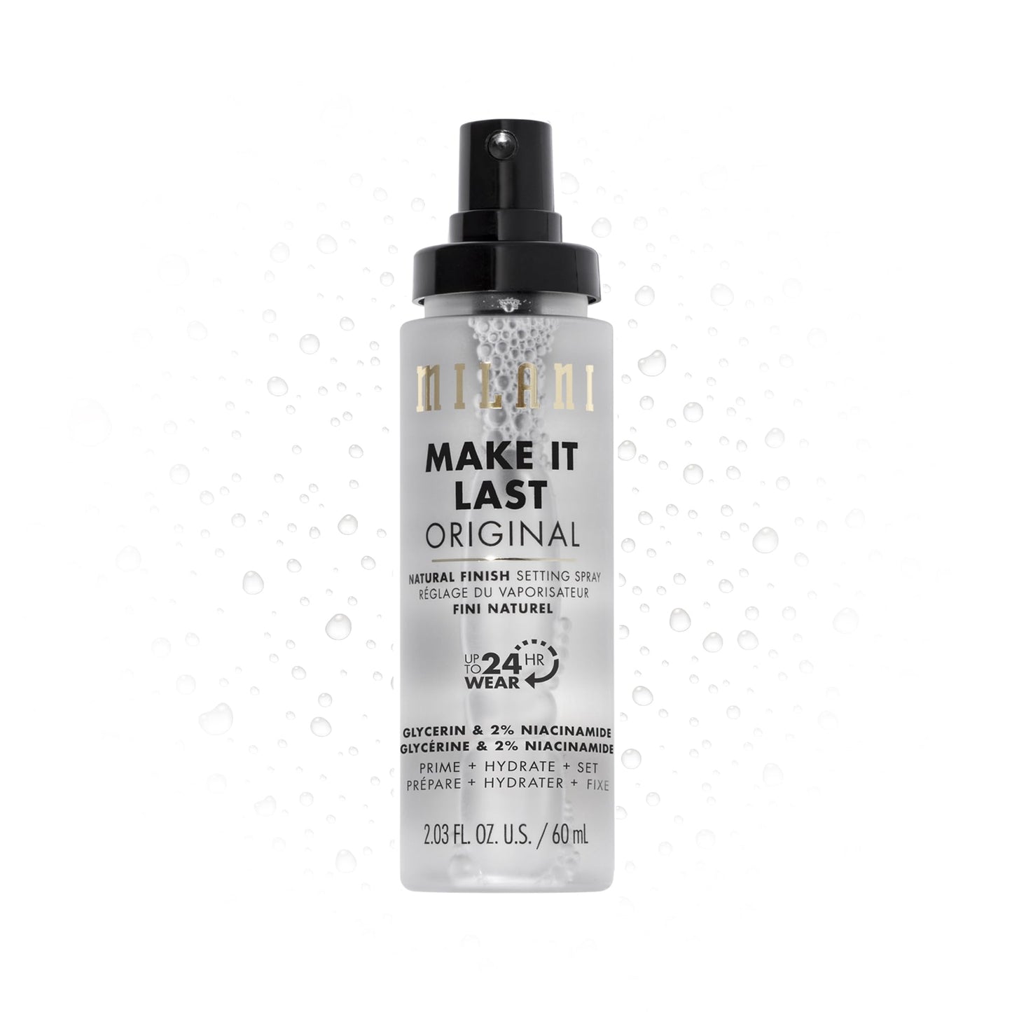Milani Make It Last Original Setting Spray - 3-in-1 Primer & Finishing Spray, 2.03 Fl Oz, Natural Finish