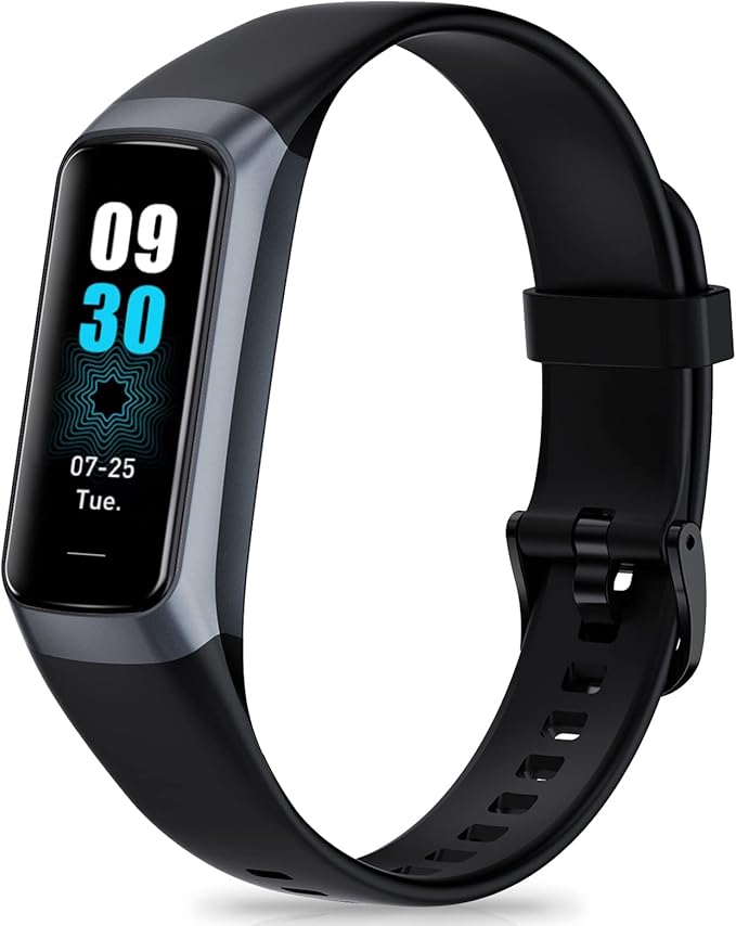 Fitness Tracker with Step Counter/Calories/Stopwatch, Activity Tracker, Health Tracker with Heart Rate Monitor, Sleep Trac...
