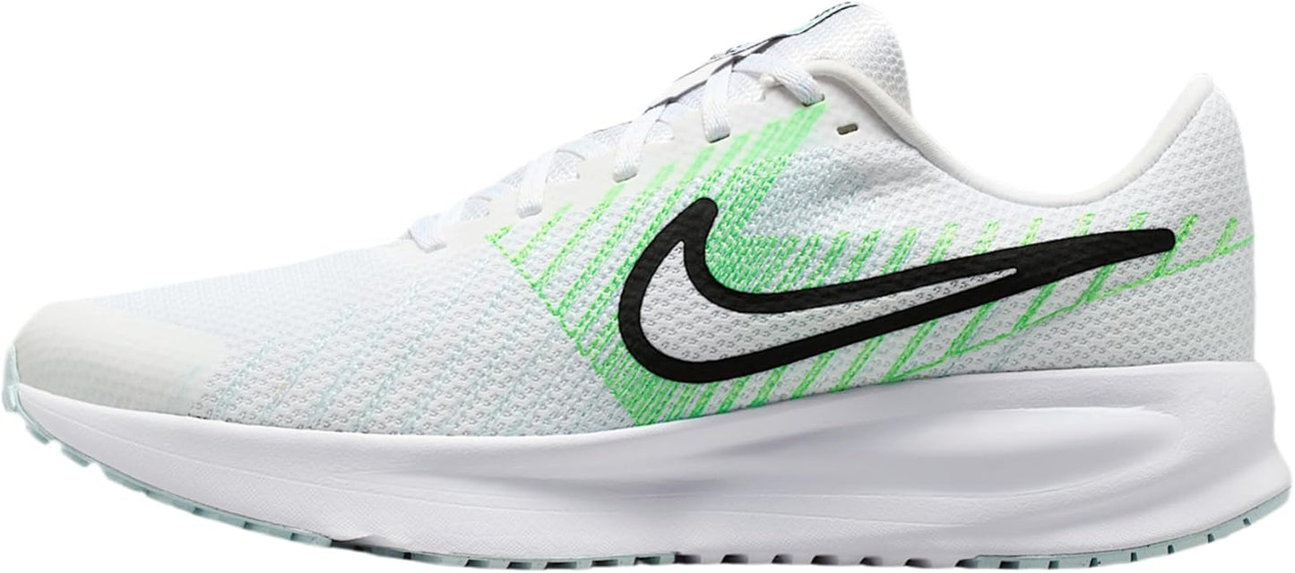 Nike Men's Run Defy Road Running Shoes, White/Black-Glacier Blue-Green Strike, 11.5