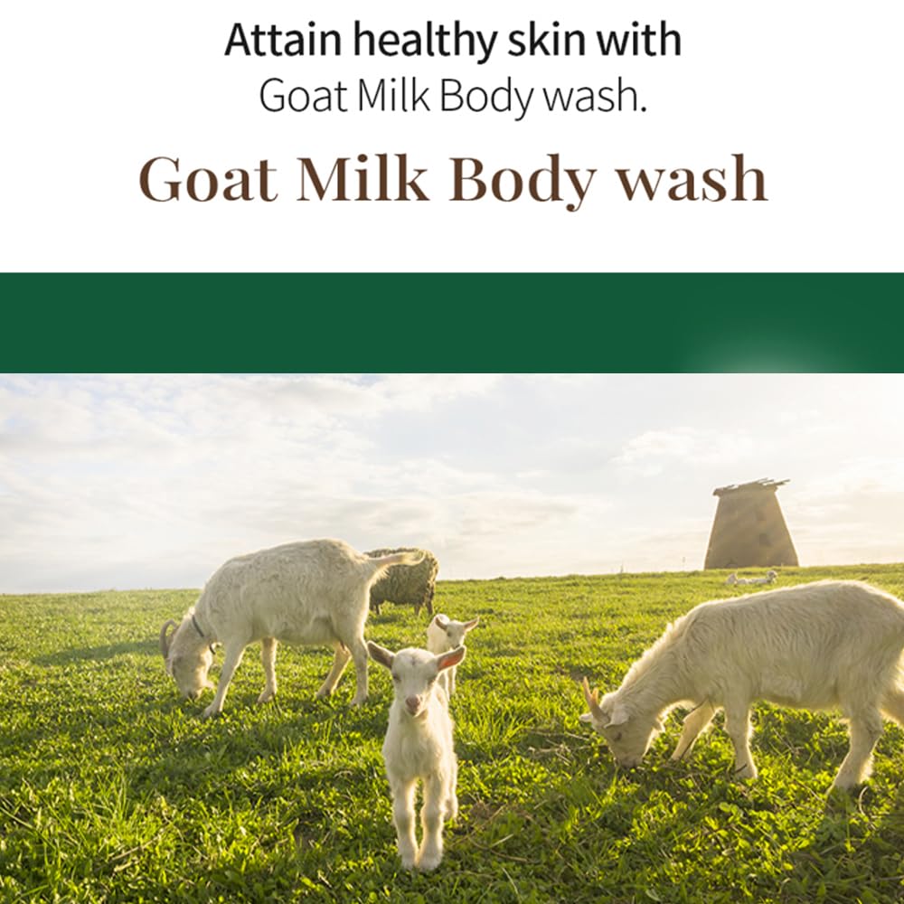 SHOWERMATE Goat Milk Body Wash Strawberry 27 fl oz / 800 ml (1 Pack)