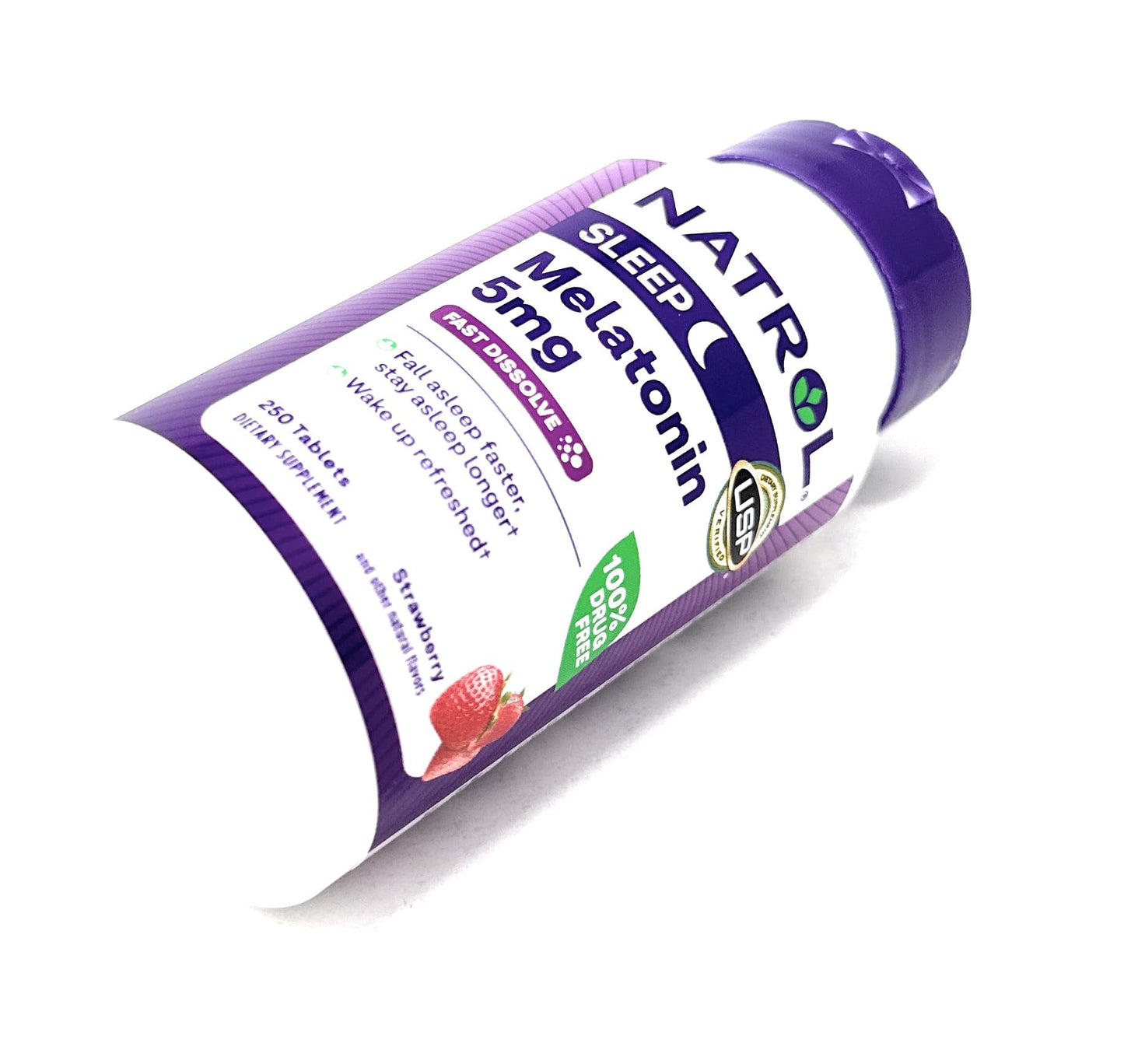 Natrol Melatonin 5 Mg, 250 Fast Dissolve Tablets Strawberry Flavor