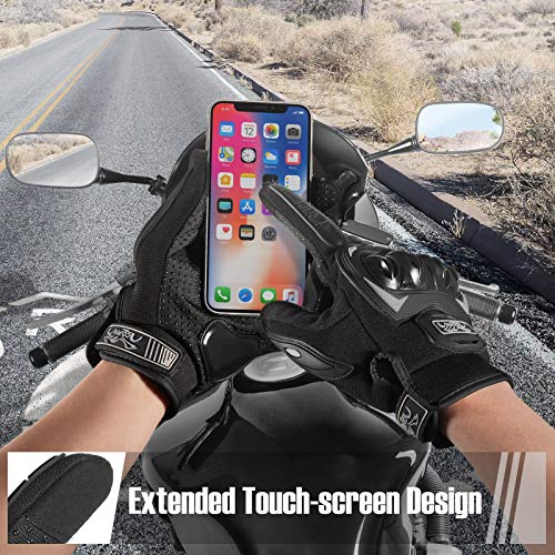 COFIT Motorcycle Gloves for Men and Women, Full Finger Touchscreen Motorbike Gloves for BMX ATV MTB Riding, Road Racing, C...