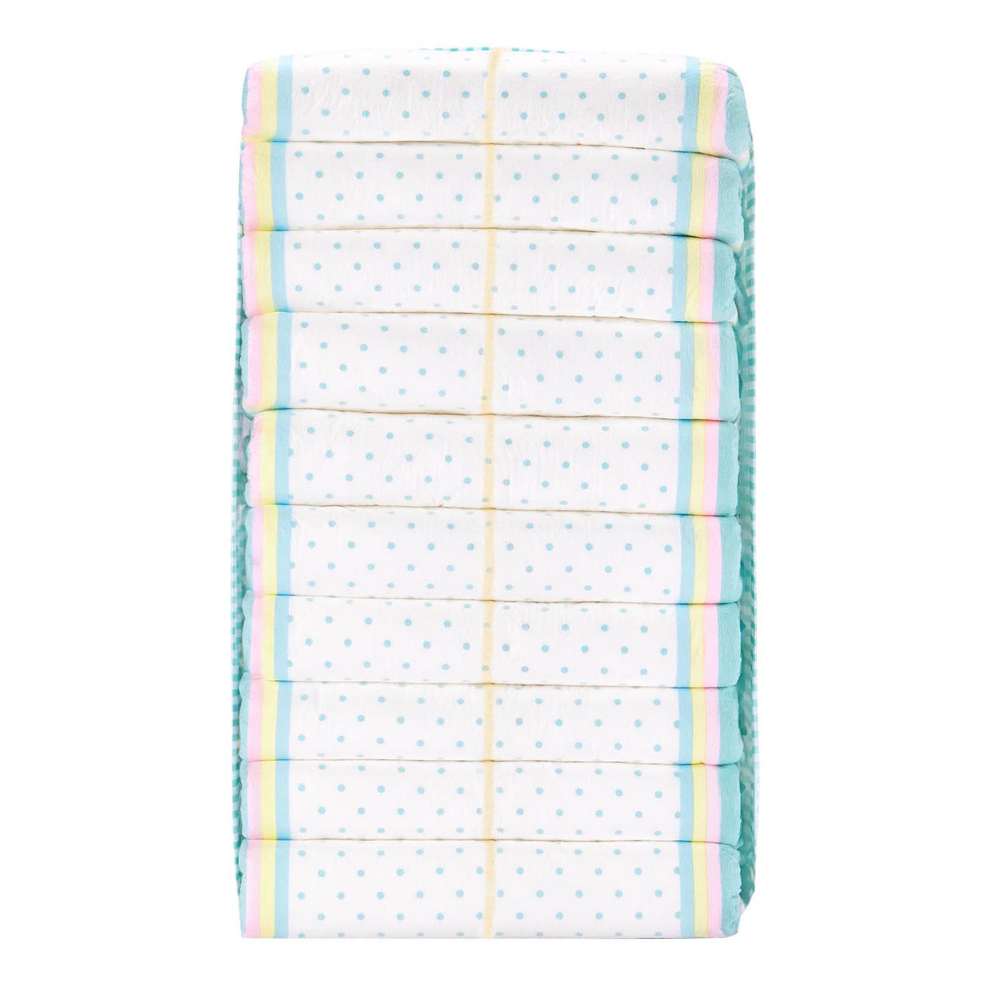 Littleforbig Adjustable Hook-and-Loop Fastener Closure Adult Printed Cloth Back Diaper 10 Pieces - Baby Parade (Medium 28"-38")