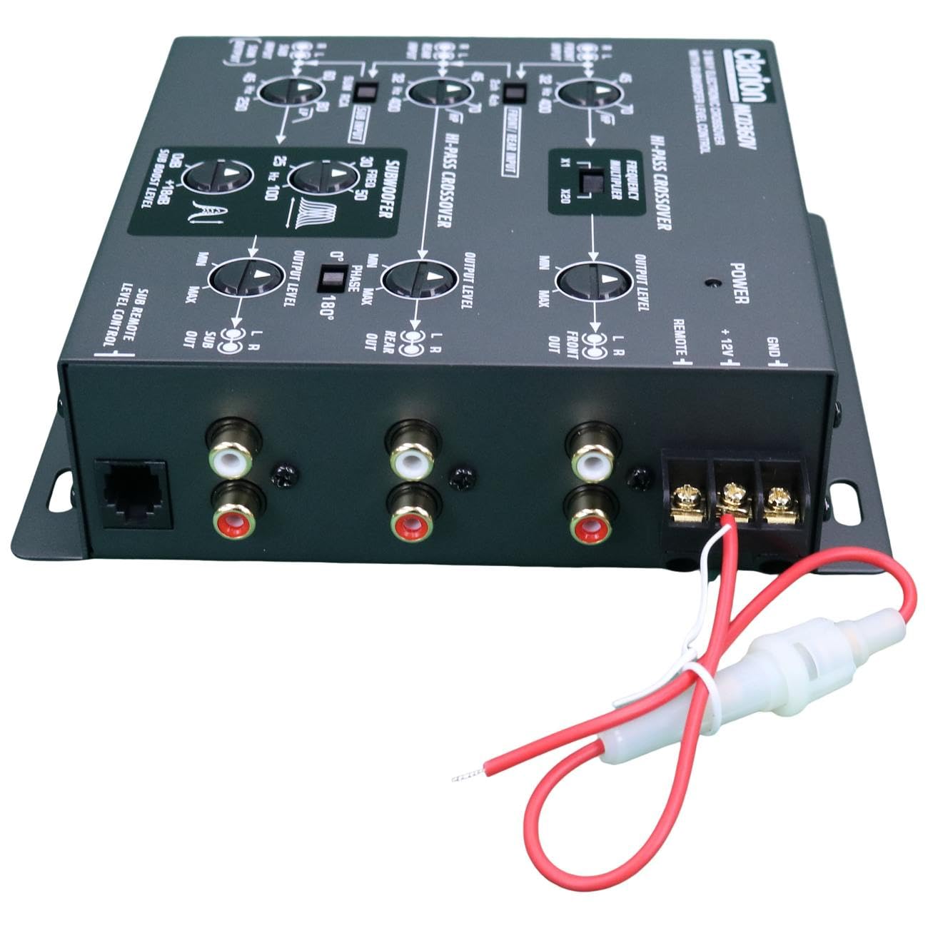 Clarion Mcd360V 3-Way 6 Channel Rca Inputs Electronic Crossover With Remote Subwoofer Level Control Adjustable Level Output For