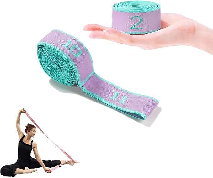 Multi-Loop Stretch Band - Yoga, Pilates, Ballet, and Physical Therapy Stretching Strap for Flexibility, Leg Stretching, an...