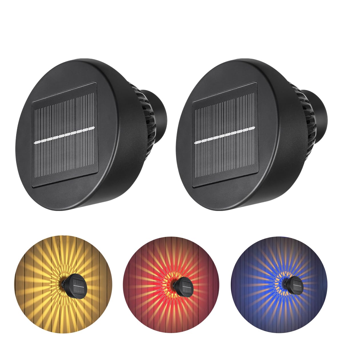 Vangue Solar Lights Outdoor Garden  2025 New Dynamic Running Light  Ip65 Waterproof Dual-Mode Solar Powered Outdoor Lights For Pathway Lawn Patio Yard Landscape Driveway (2)
