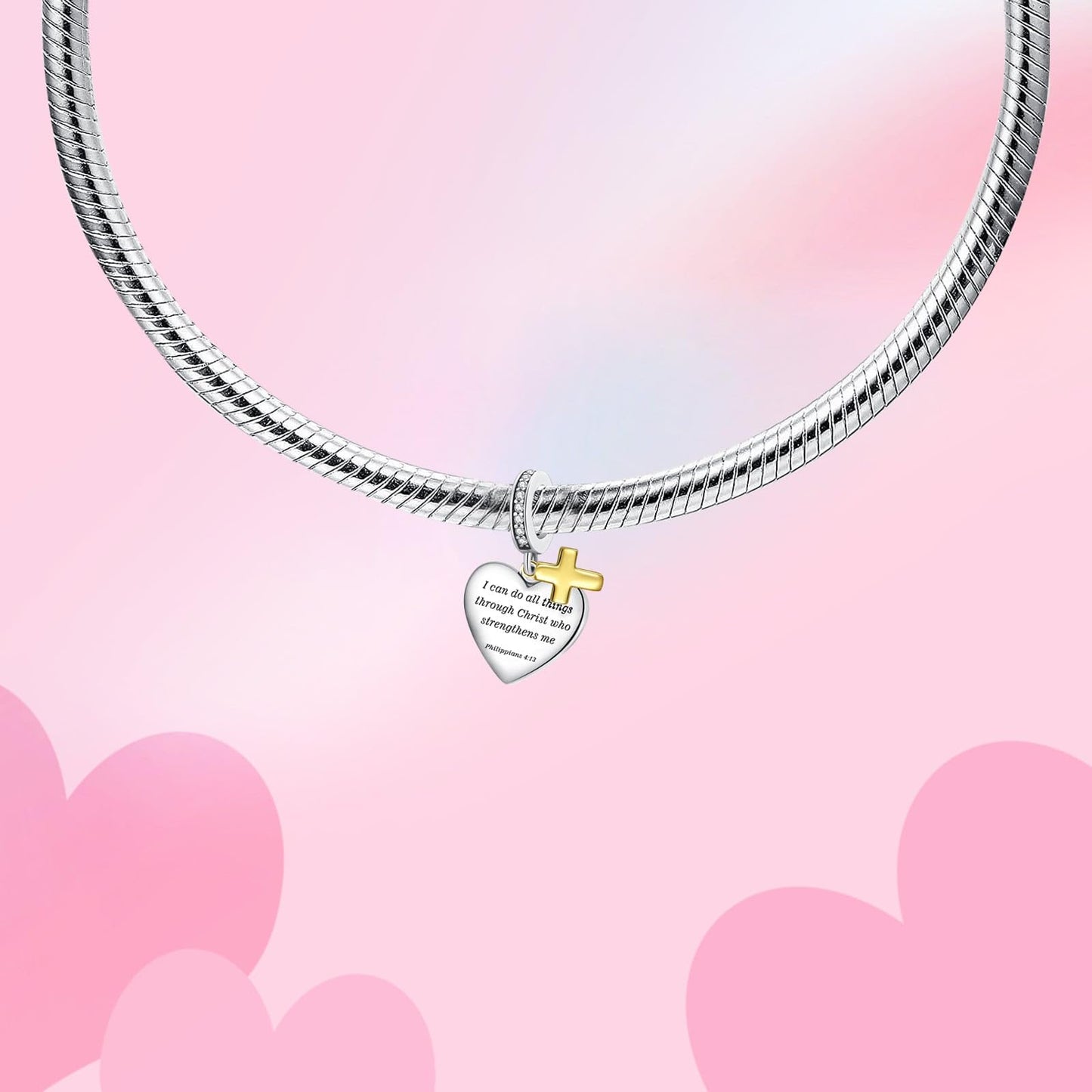 Alstade Bible Verse Charm 925 Sterling Silver Charms fits Bracelets and Necklace Pendant Bead Charms Jewelry Present for Women F