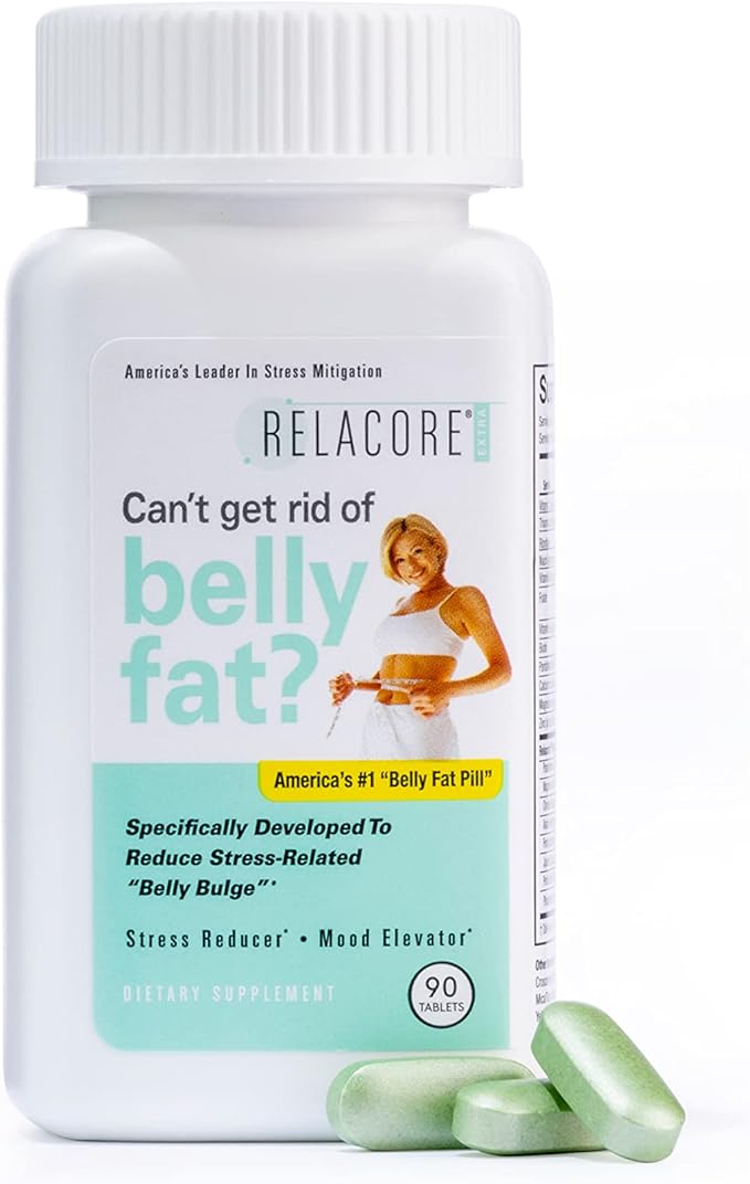 Relacore Extra Maximum Strength - Cortisol Supplements for Women - Reduce Cortisol Related Belly Fat - Stress Relief Suppl...