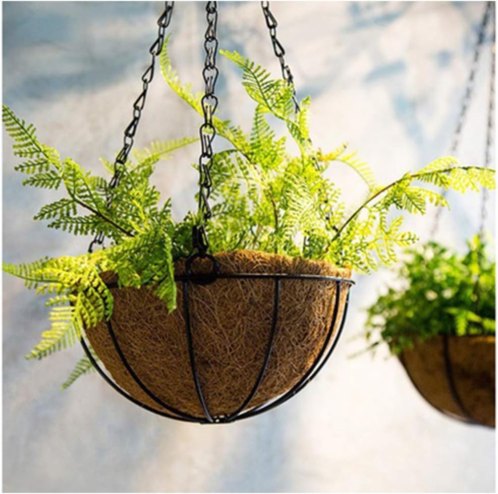 Coco Liners for Planters 16 Inch 2PCS Round Shape Coco Liner Coir Fiber Replacement Liner for Wall Basket Planters