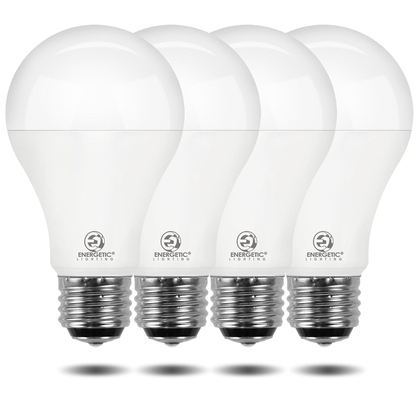 Energetic Smarter Lighting Super Bright 50/100/150W 3-Way A21 Led Light Bulb  800/1600/2200 Lumens  4000K Cool White  Non-Dimmable  E26 Base  Etl Listed  4-Pack