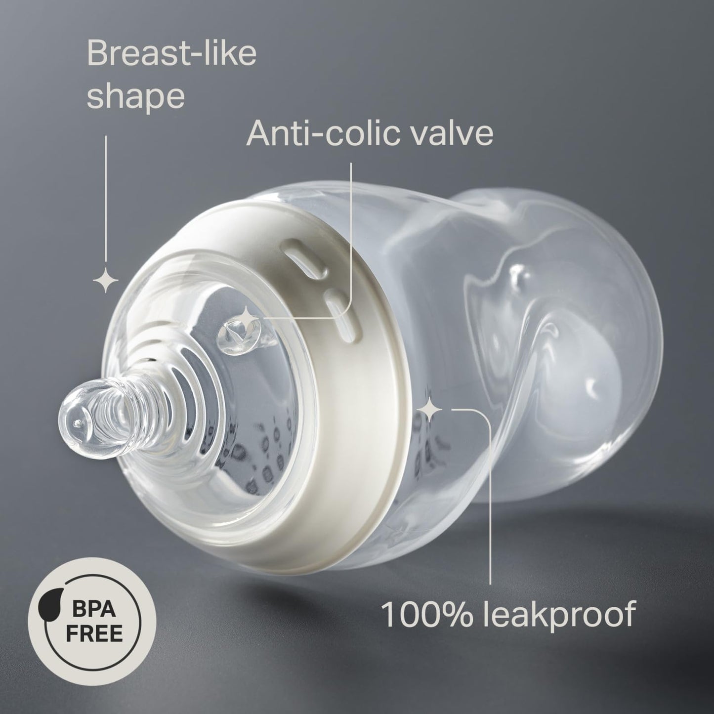 Tommee Tippee Natural Start Baby Bottle, 11oz, Thicker Feed, Breast-Like Nipple for Babies 6 Months+, Green and Teal, 2 Count