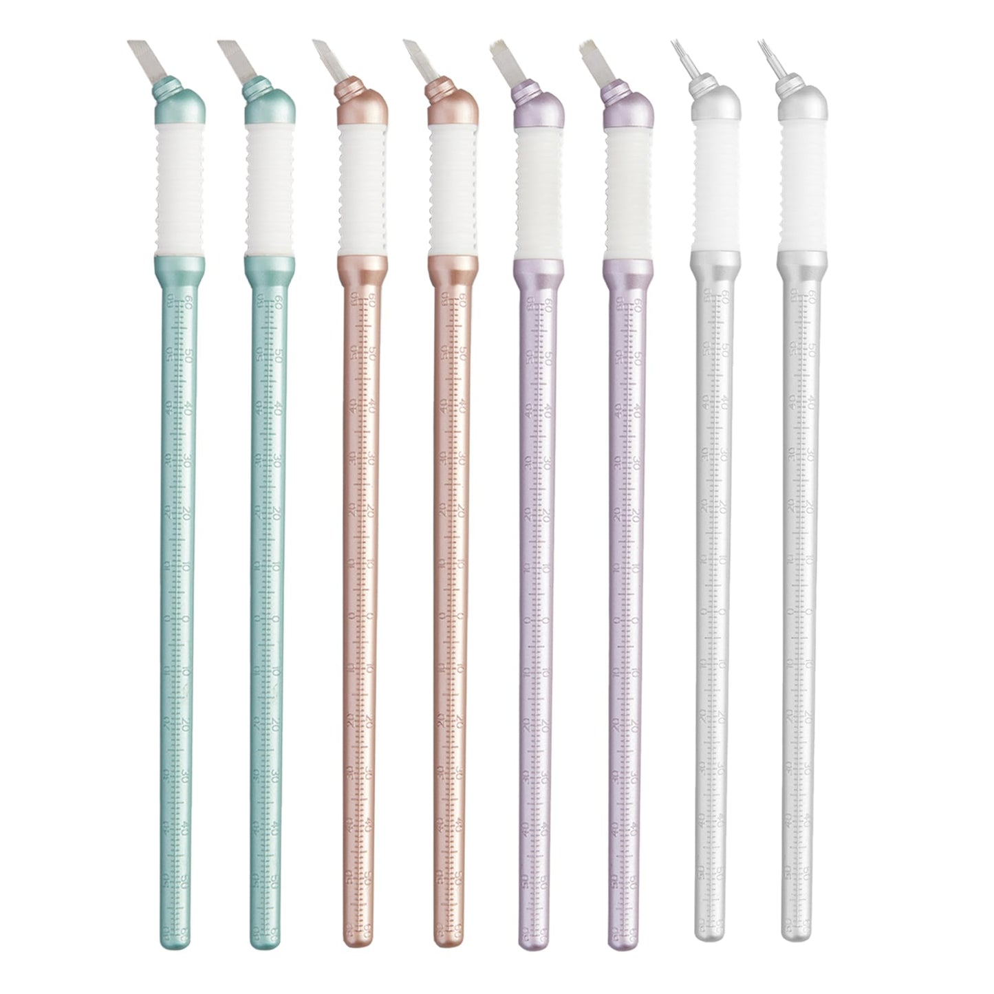 Tina Davies Professional Microblade Sampler Pack - Disposable Microblade with Built-in Ruler - Sterile, 8 Pack