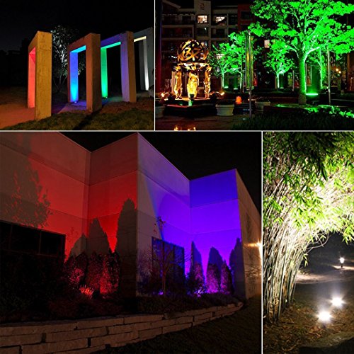 MELPO 30W Led Flood Light Outdoor 300W Equivalent, Color Changing RGB Lights with Remote, 120 RGB Colors, Warm White 2700...