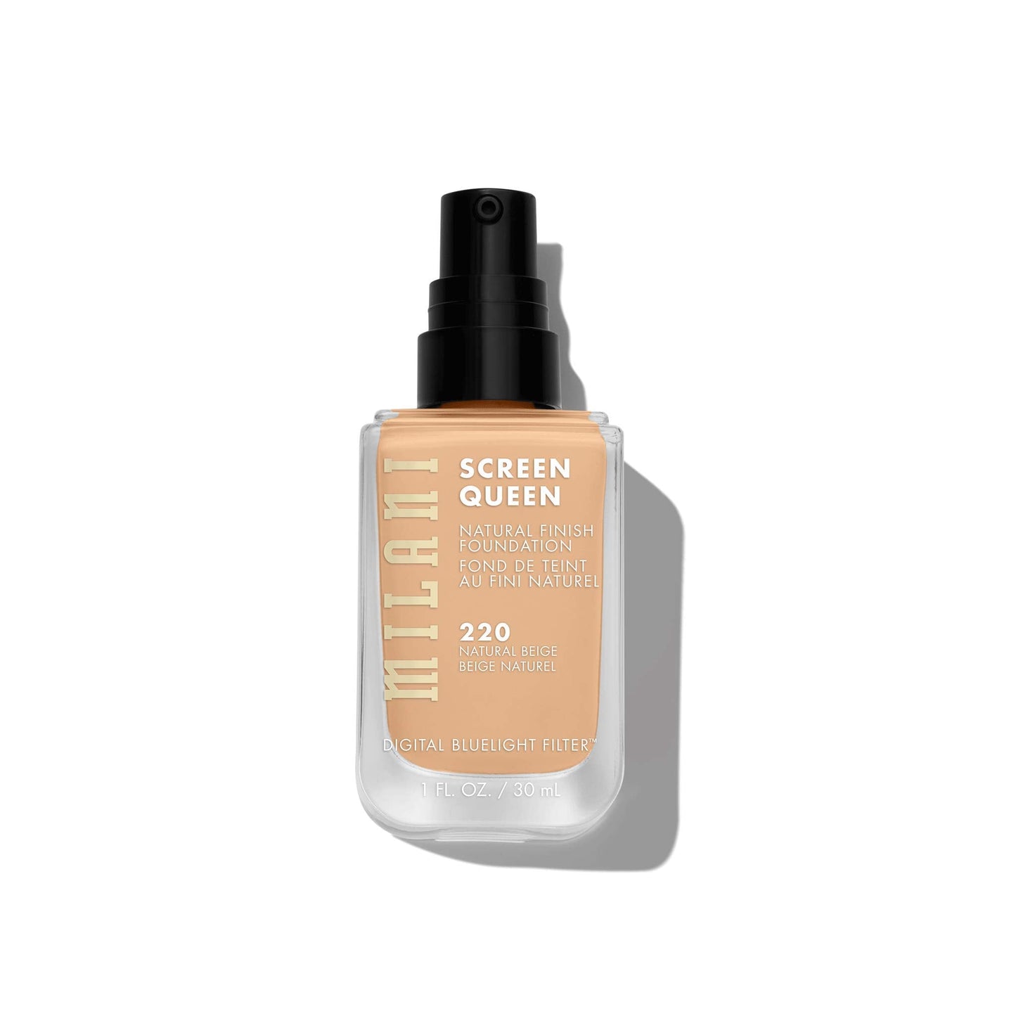 Milani Screen Queen Liquid Foundation Makeup - Cruelty Free Foundation With Digital Bluelight Filter Technology (Natural Beige)
