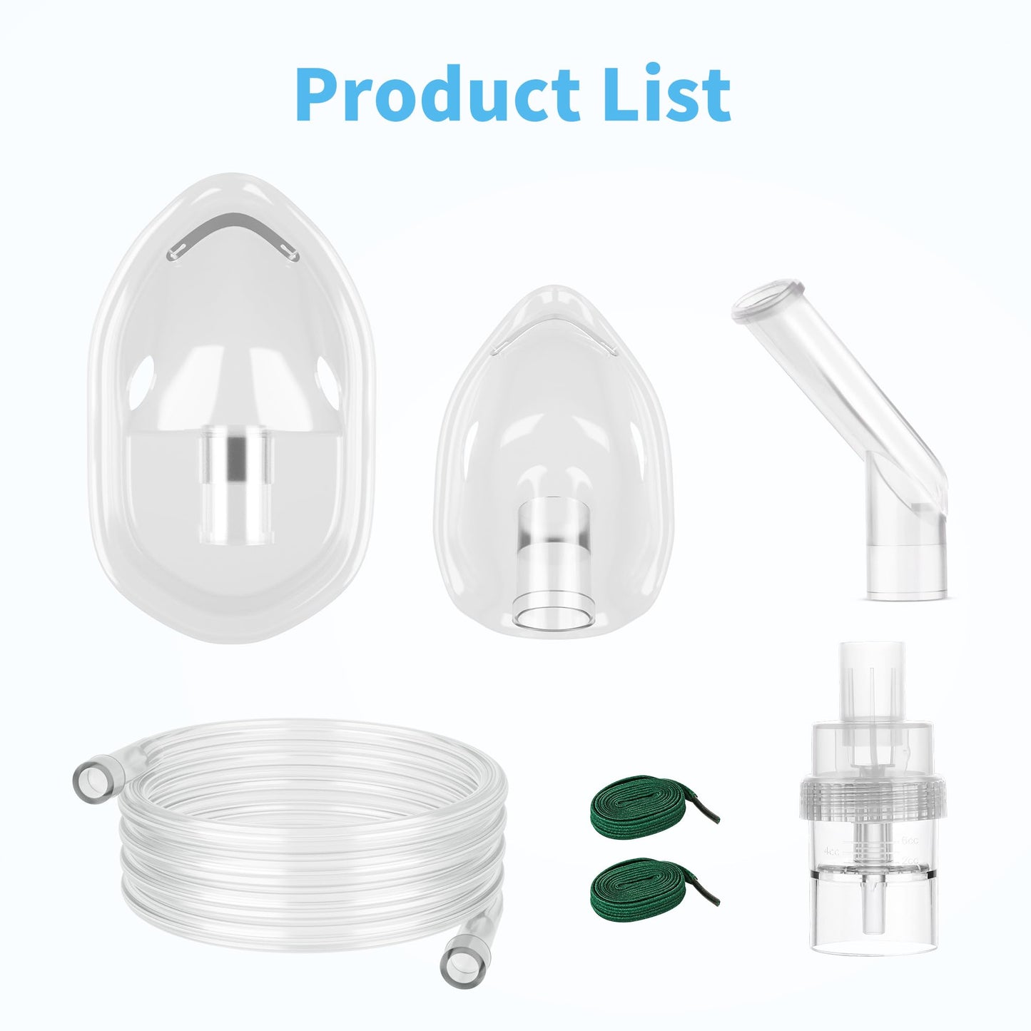 Nebulizer Kit Nebulizer Mask for Adults and Kids Transparent