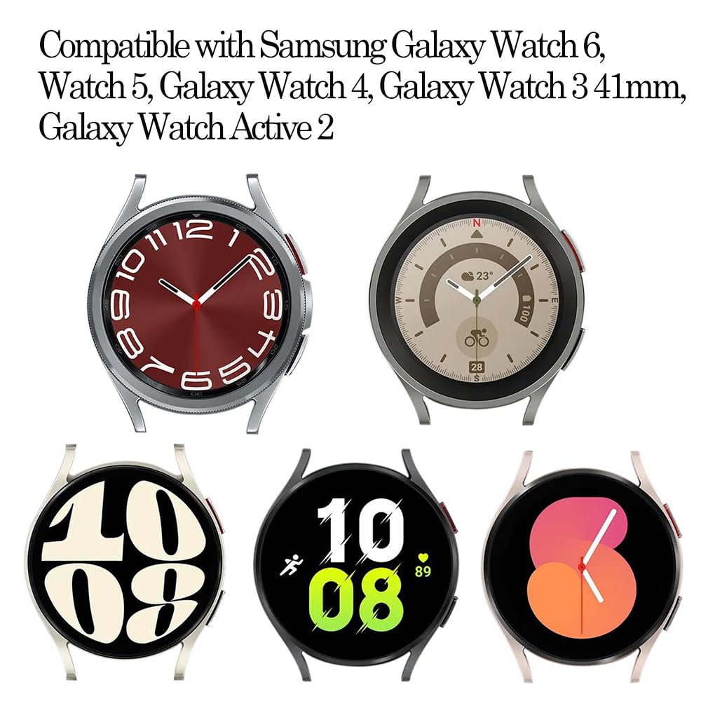 Toolaik Floral Bands Compatible With Samsung Galaxy Watch 7 6 5 4 Active 2 Watch Band 40Mm /44Mm, 40Mm, 20Mm Silicone Watch Band