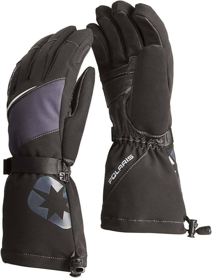 Polaris Women's Northstar Glove, Black, Winter and Snowmobile Gloves, Insulated, 2861462