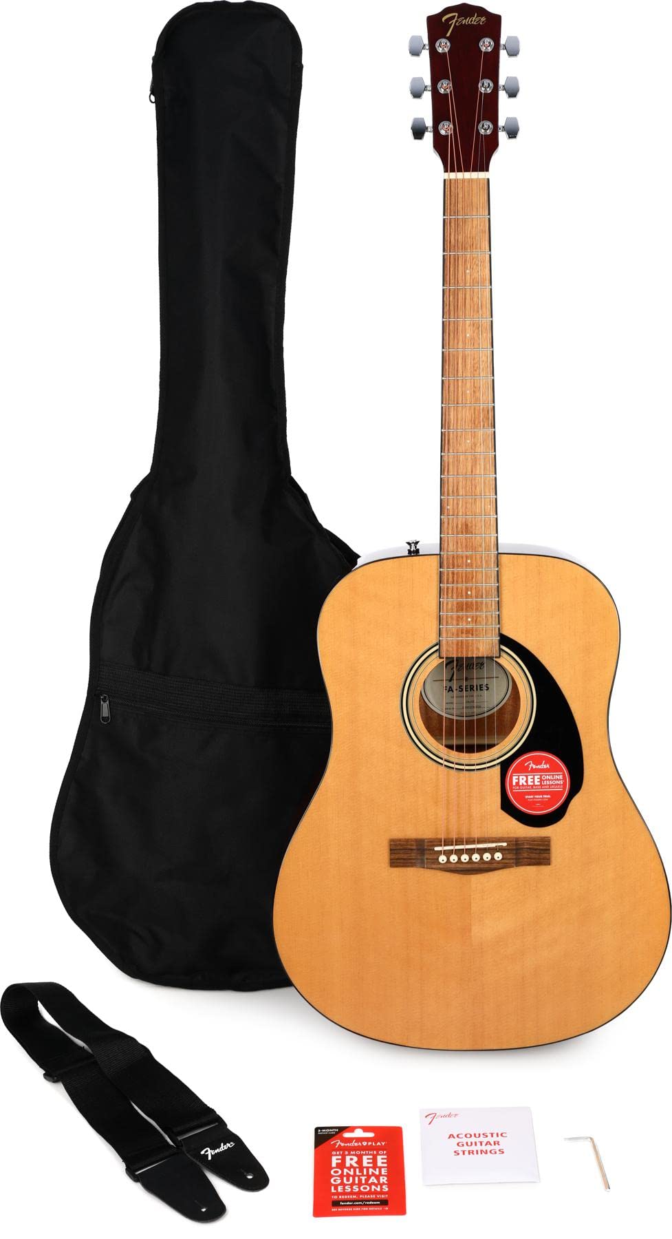 Fender Fa115 Dreadnought Acoustic Guitar Pack - Natural