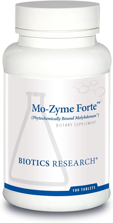 Biotics Research MoZyme Forte Molybdenum 150 mcg, Liver Support, Detoxification, Essential Trace Element, Healthy Metabolism, Antioxidant Support 100 Tablets