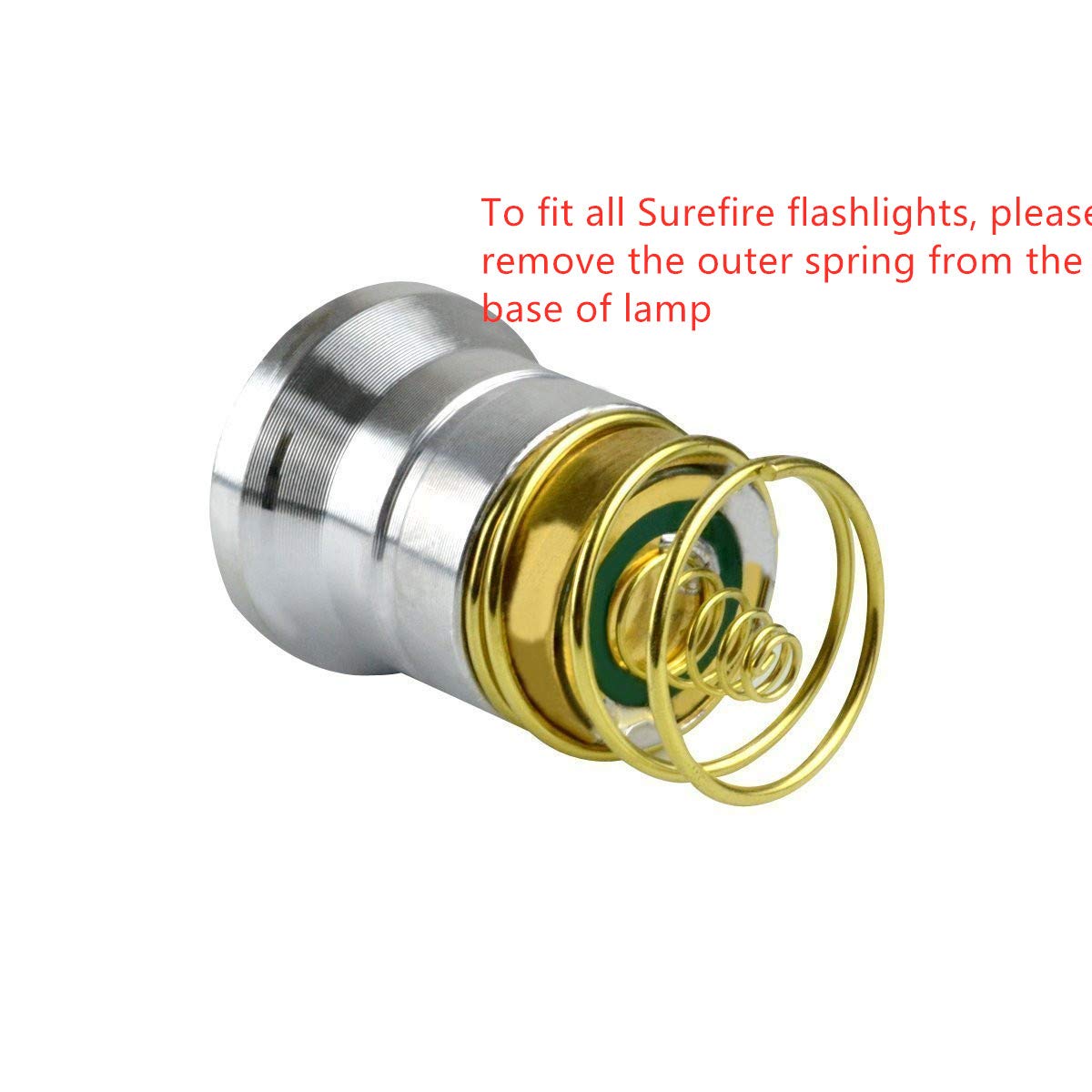Bestsun Flashlight Bulb 26.5Mm High Power Led 1300 Lumens 3.6V - 9V Single 1-Mode P60 Design Drop-In Module Flashlight Replacement Led Bulbs For C2 Z2 6P 9P G3 S3 D2  Wf501B Wf502B