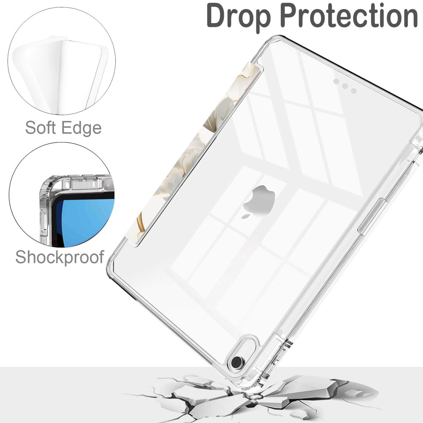 Feams For Ipad (A16) 11Th Generation 11 Inch 2025, Ipad 10Th Generation Case 10.9 Inch 2022, Slim Ipad A16 Case Clear Back Cover