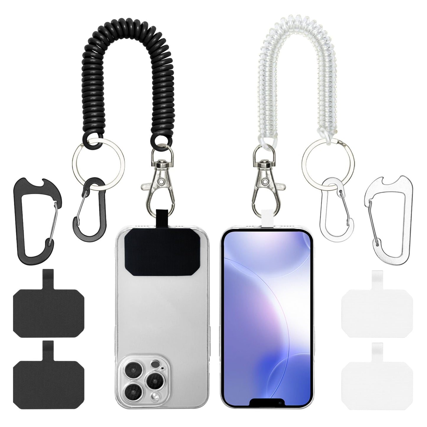 Hotemia Phone Tether Lanyard Anti Theft Phone Strap With Carabiner Anti-Drop Outdoor Skiing Hiking Cycling Fishing Climbing Fit