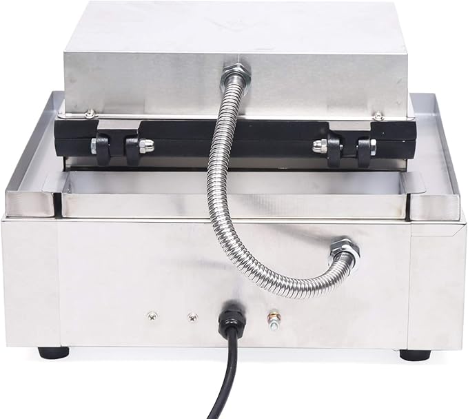 110V Commercial Donut Maker Machine, Electric Stainless Steel Doughnut Maker Double-Sided Heating