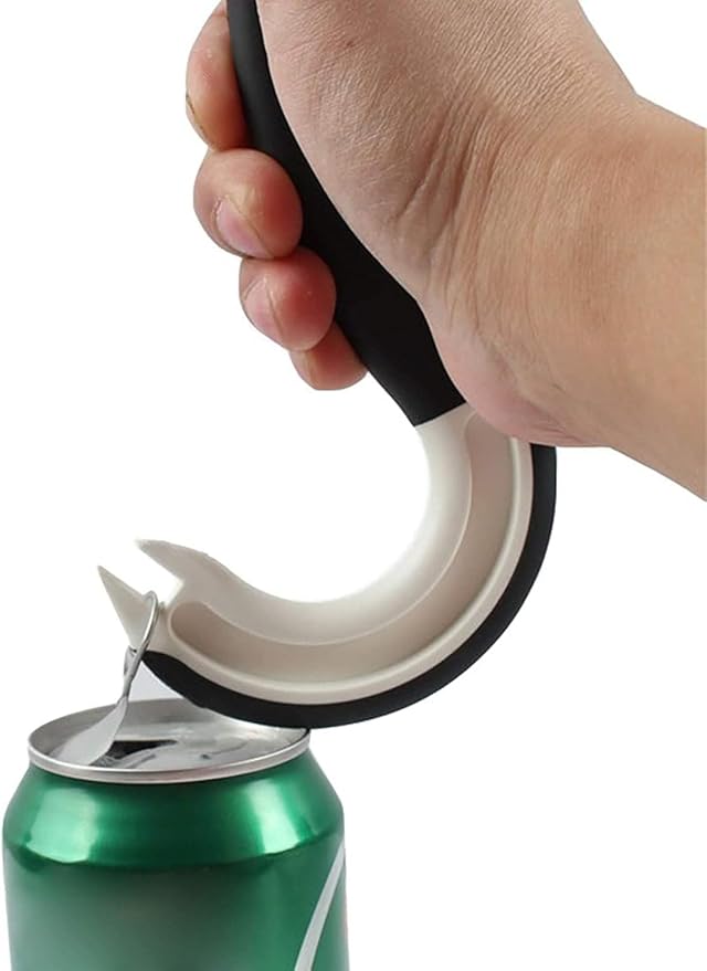 Small Hands Jar Opener, Seniors Easy to open Ergonomic Can Ring-Pull Helper J Shape Ring Pull Can Opener Ring Hook Pulling Jar Manual Ring-Jar for Weak Hands