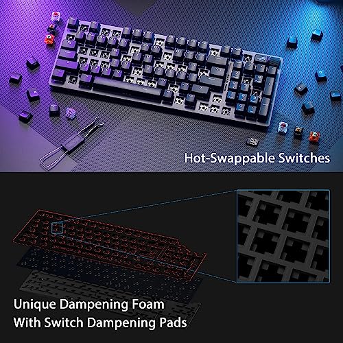 ASUS ROG Strix Scope II 96 Wireless Mechanical Gaming Keyboard – 96% Full-Size, Tri-Mode Connectivity, Hot Swappable Pre-l...