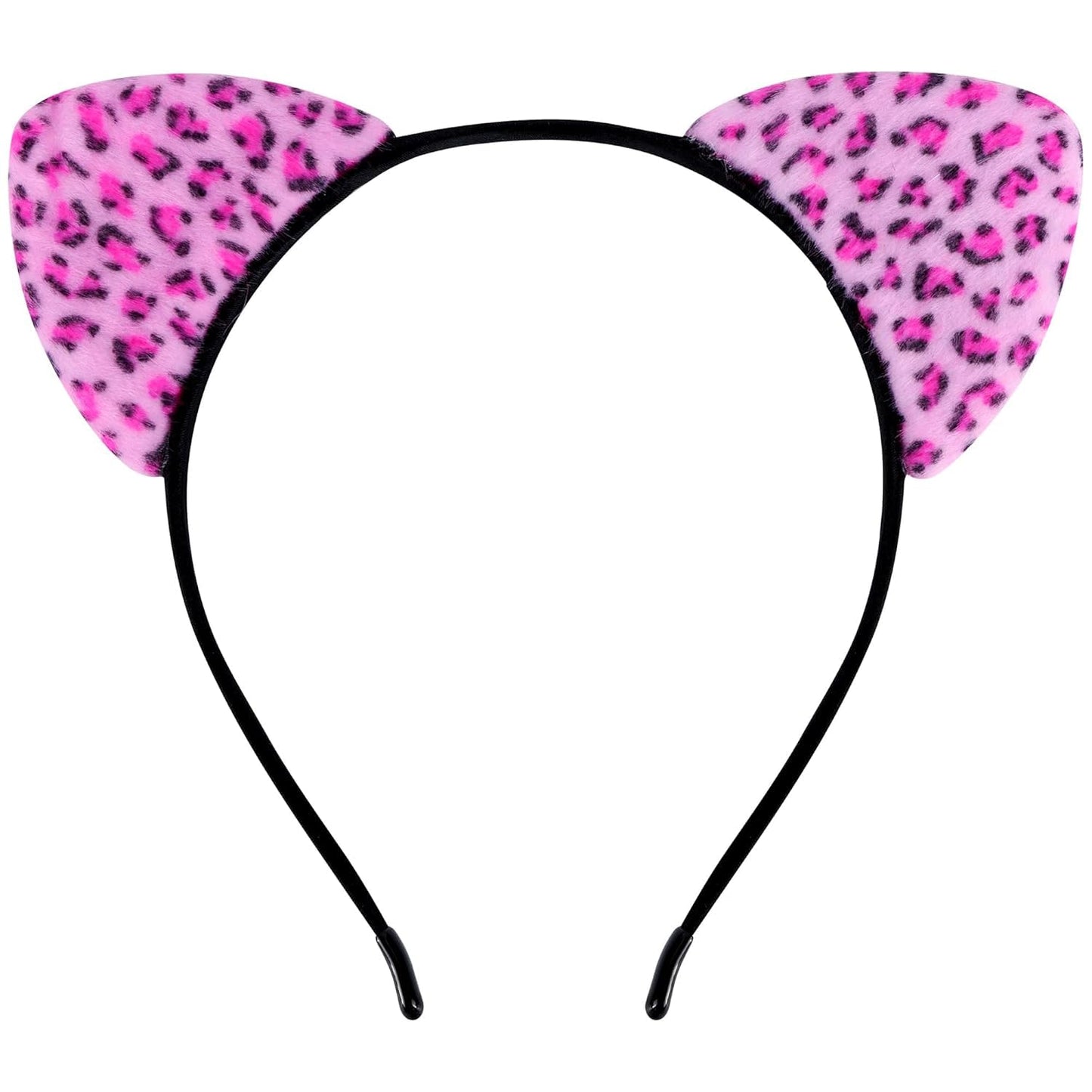 ASHONE Cat Ears Headband for Women Cute Cat Costume Hair Accessories for Halloween Party Cosplay (Pink, One Size)