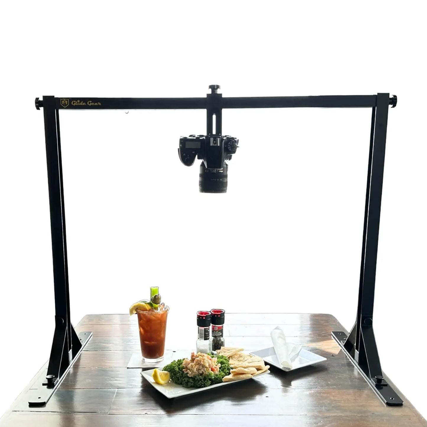 Glide Gear Oh100 Professional Metal Overhead Table Top Mount Stand Photography Studio Dslr Video Camera Iphone Top Down Platform