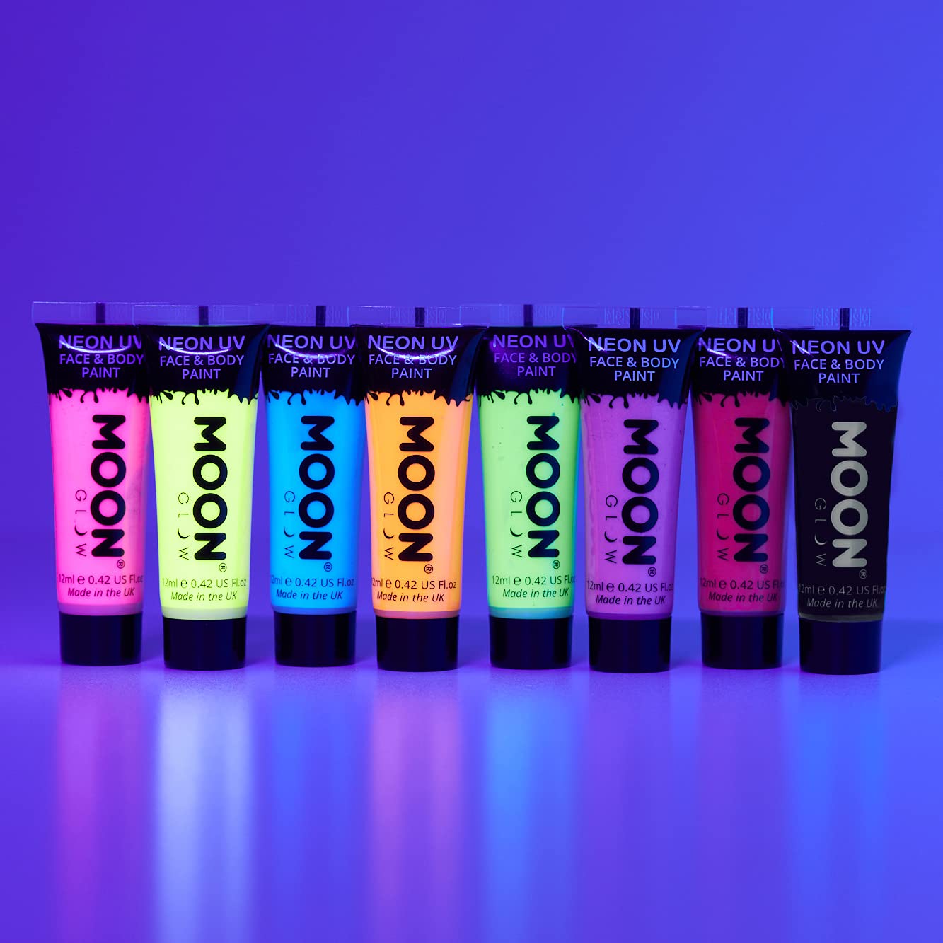 Moon Glow - 0.42oz Blacklight Neon UV Face & Body Paint - Pastel Coral