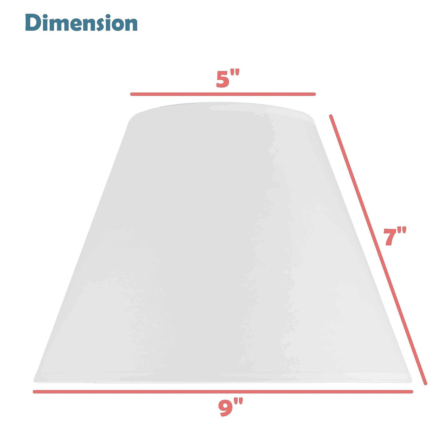 Aspen Creative Hardback Empire Uno Lamp Shade, Charcoal Grey, 5 Top X 9 Bottom X 7 Slant, Model 56034, Linen Material