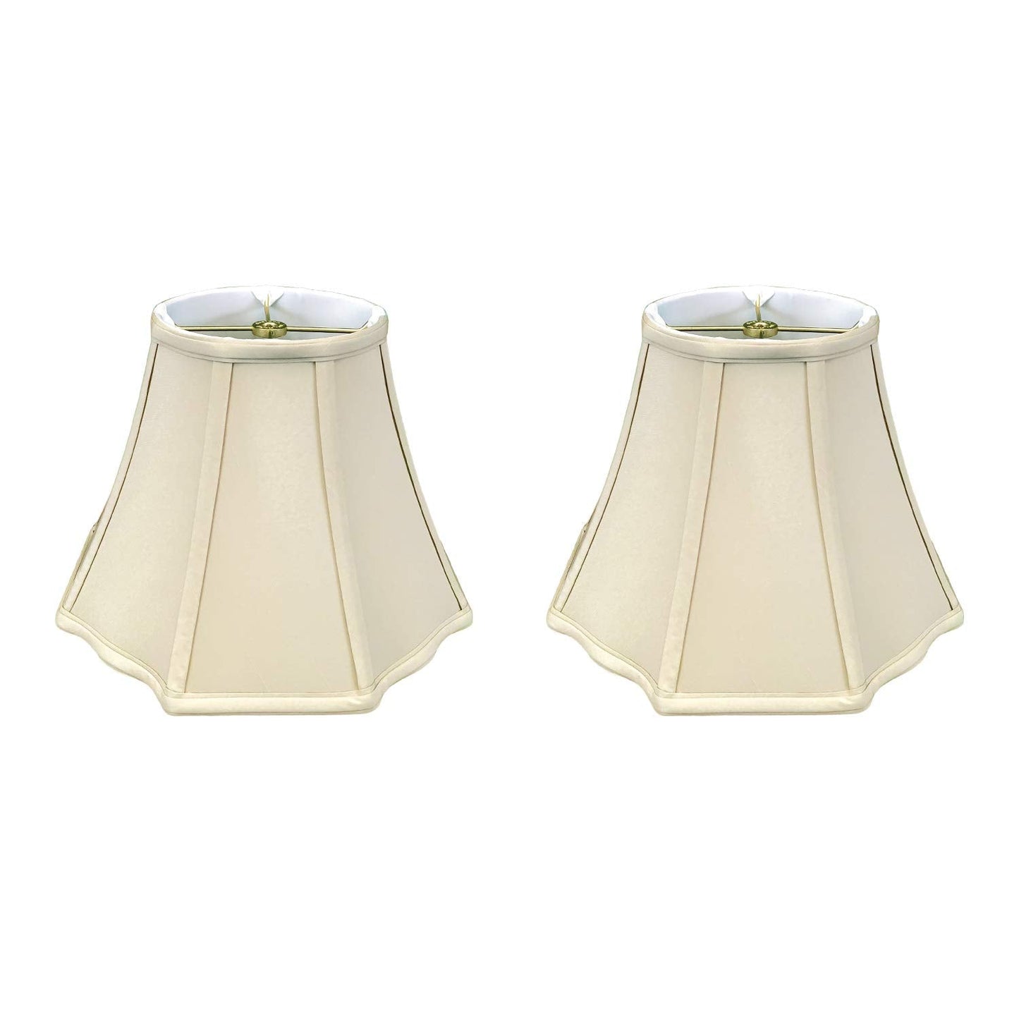 Royal Designs, Inc. Flare Bottom Lamp Shade, 9 x 16 x 12, Beige, Set of 2, Model BSO-701-16BG-2, Fabric