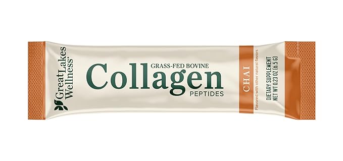 Great Lakes Wellness Collagen Peptides Powder for Skin, Hair, Nails, Joints & Digestion - Variety Flavors - Quick Dissolve Hydrolyzed, Non-GMO, Kosher - 6 Sticks - Packaging May Vary