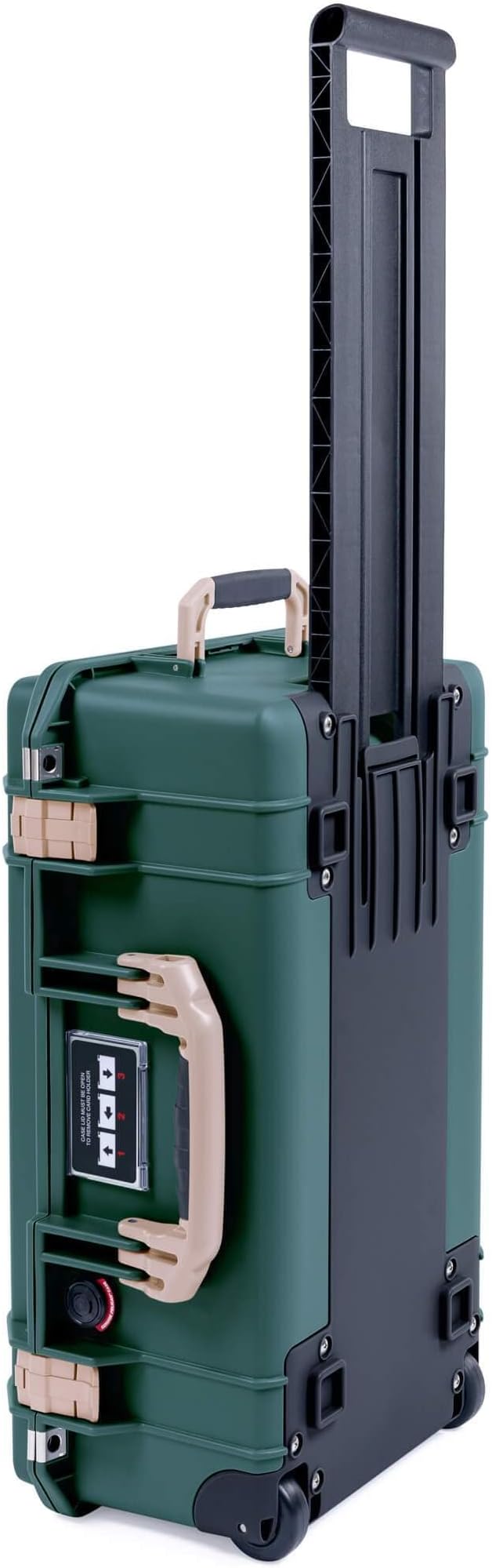 Trekking Green & Tan Pelican 1535 Air case. Comes empty with wheels.