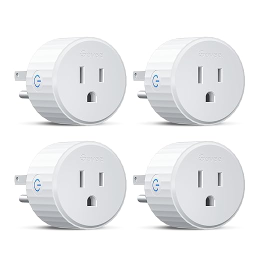 Govee Smart Plug, WiFi Plugs Work with Alexa & Google Assistant, Smart Outlet with Timer & Group Controller, WiFi Outlet f...