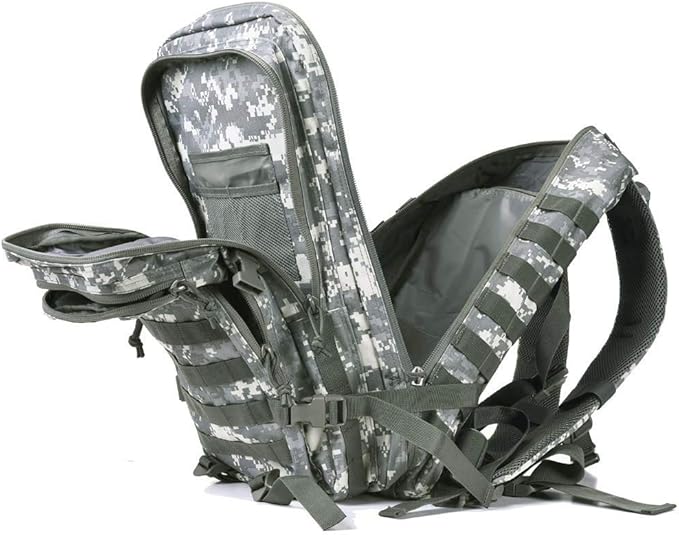 REEBOW GEAR Military Tactical Backpack Large Army 3 Day Assault Pack Molle Bag Backpacks (ACU Camo)