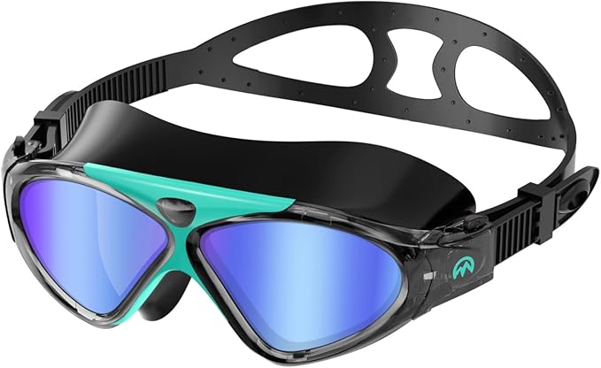 OutdoorMaster Swim Mask - Wide View Swimming Mask & Goggles Anti-fog Waterproof