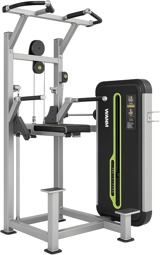 Commercial Dip Chin Assist Machine | Weight Assisted Pull Up & Dip Station for Strength Training | Upper Body Workout Equi...