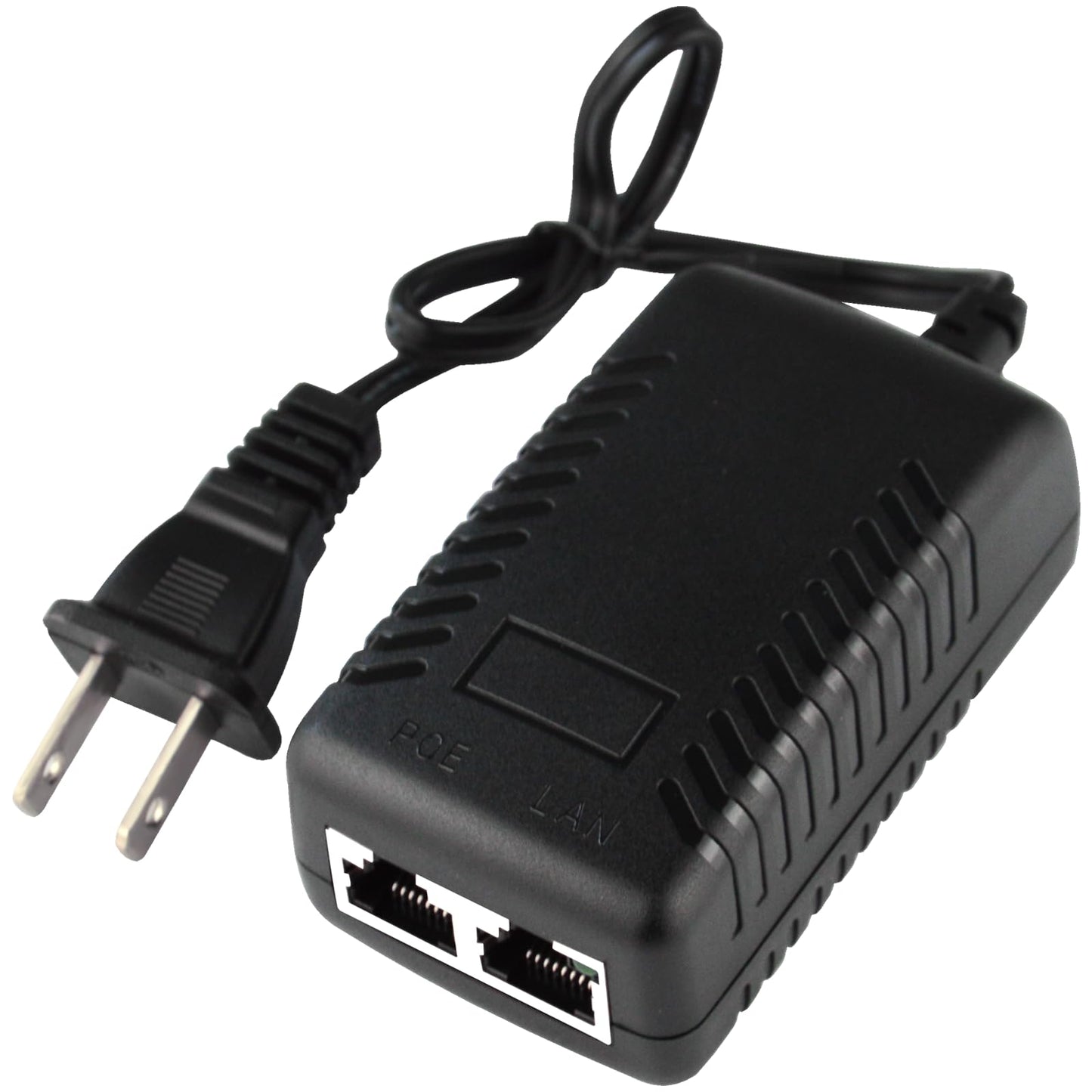 STEAMEMO 52V Gigabit PoE Injector Adapter  15W 10/100/1000Mbps IEEE 802.3af Compliant  Plug & Play  Gigabit PoE Adapter for IP Cameras and VoIP Phones Network Distance Up to 328 ft-New