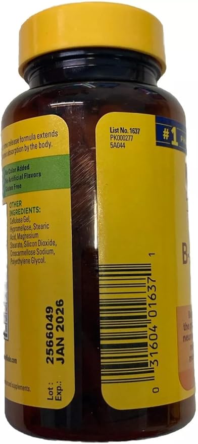 Nature Made Balanced Vitamin B-100 Complex Tablets 60 ea (Pack of 4)