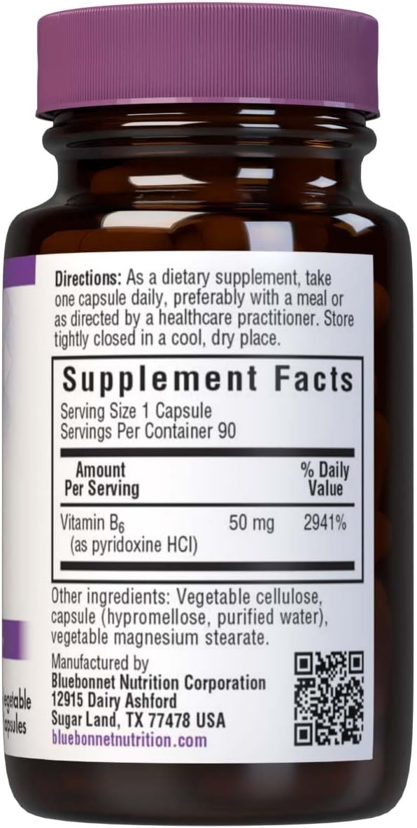 Vitamin B6 50 Milligrams 90 Capsules