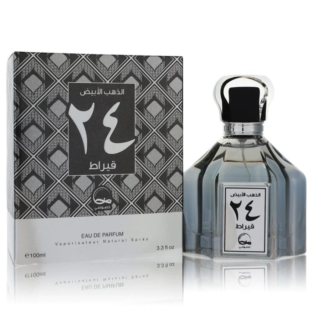 Khususi White Gold 24 Carat Eau De Parfum Spray (Unisex) 3.3 oz for Men