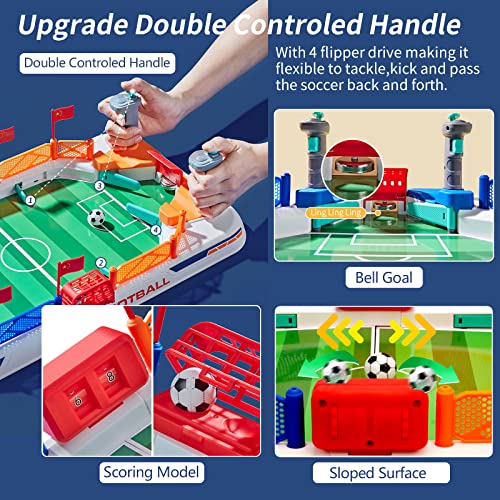 COUOMOXA Soccer Board Game for Kids: Mini Foosball Table Game - Interaction Soccer Toys for 3 4 5 6 7 8-12 Year Old Indoor...