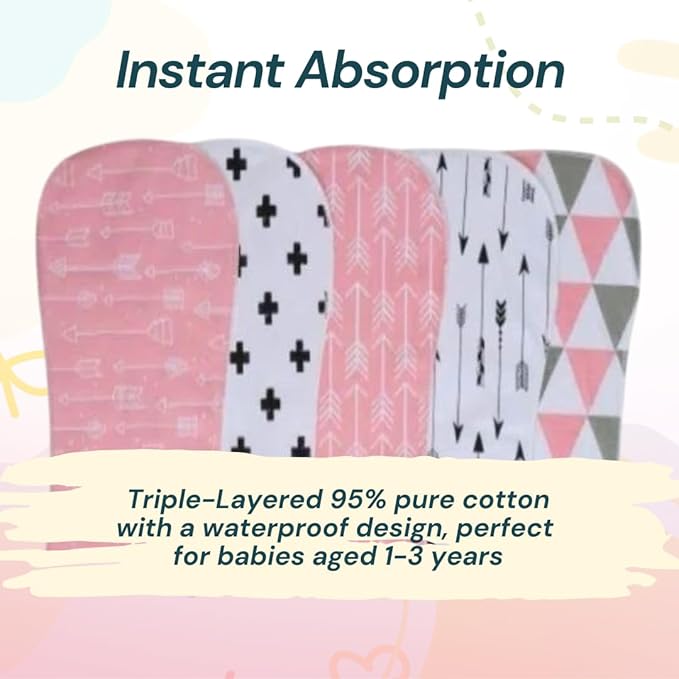 Blessique Burp Cloths Baby Girl, 5 Pieces Spillproof, New Born Essentials Must Have, Baby Bath Towels, Baby Essentials Must Have, Burp Clothes, Panales De Para Bebes, Baby Essentials, Baby Necessities