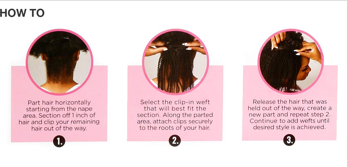 Sensationnel Curls Kinksandco Clip In - Rule Breaker 10 Inch 9 Piece Pack Easy to Use Clips for Natural 3C to 4C Hair (1B OFFBLA