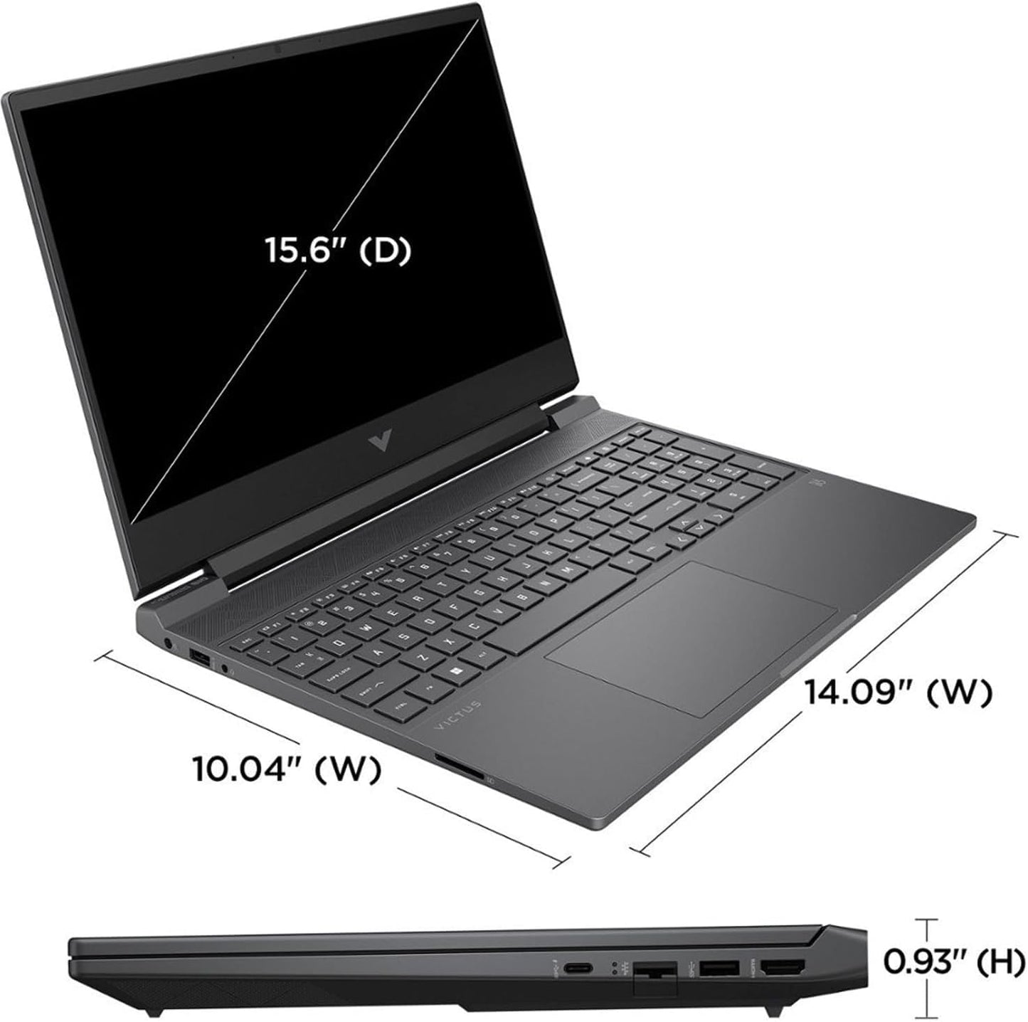 Hp Victus Gaming Laptop, 15.6 Fhd Ips 144Hz Display, Amd 6-Core Ryzen 5 7535Hs(Beat I7-11600H), Geforce Rtx 2050, 64Gb Ddr5, 2Tb
